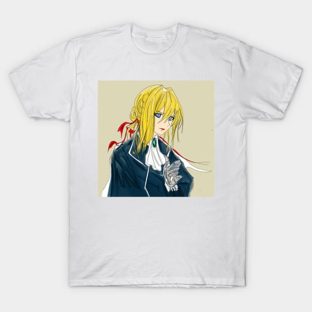 violet evergarden T-Shirt by jorge_lebeau